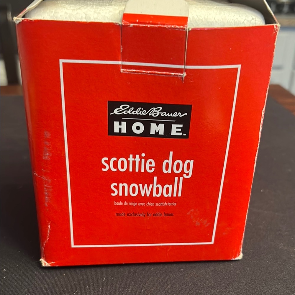 Eddie Bauer Red Scottie Dog Snowball